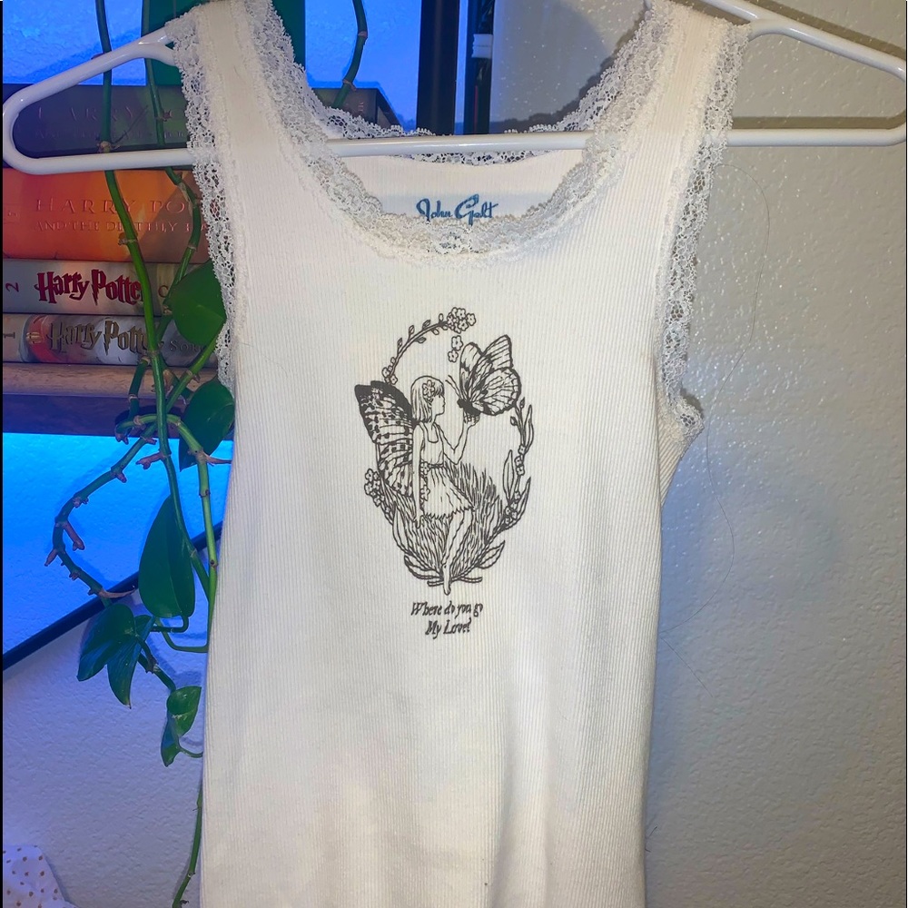 Brandy Melville Where do you go my love? Fairy Tank top